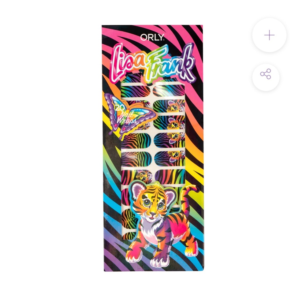 NWT Orly Lisa Frank Limited Edition Forrest Nail Wraps